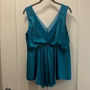 Diane Von Furstenberg Blue Blouse Top